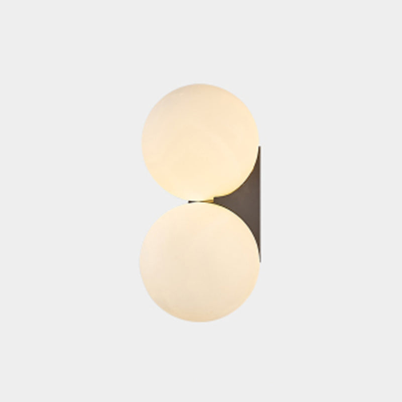 Contemporary Wall Mounted Light Fixture Sphere Wall Mounted Lamp with Glass Shade