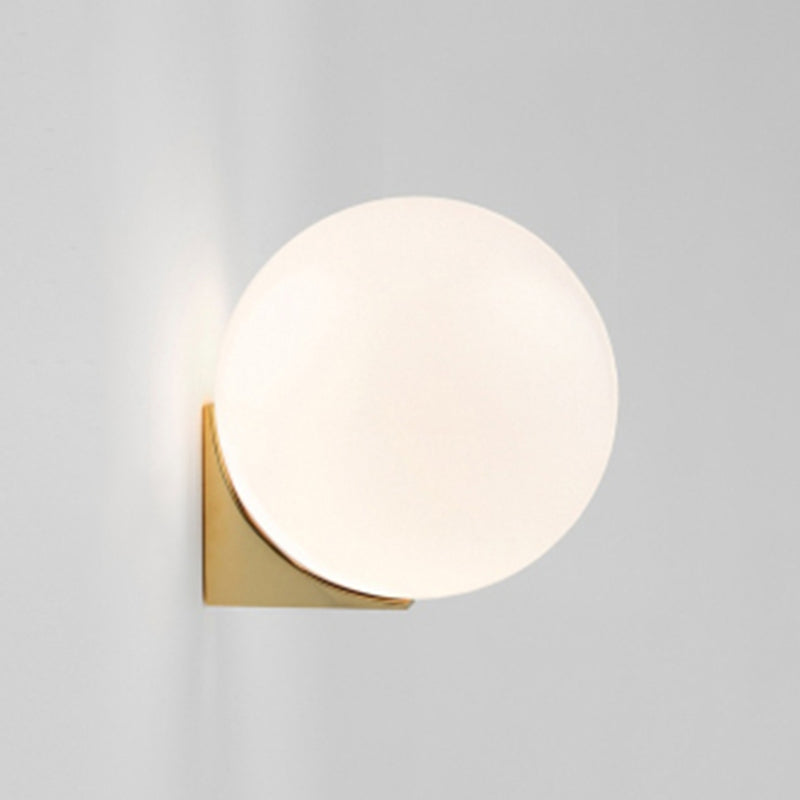 Contemporary Wall Mounted Light Fixture Sphere Wall Mounted Lamp with Glass Shade
