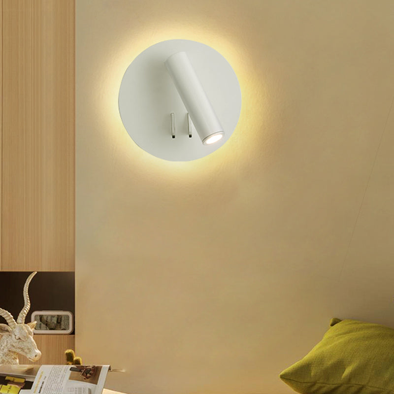 Modern Style Aluminum Wall Mount Lamp Bedroom Bedroom Wall Lighting Fixture with 1 Spotlight