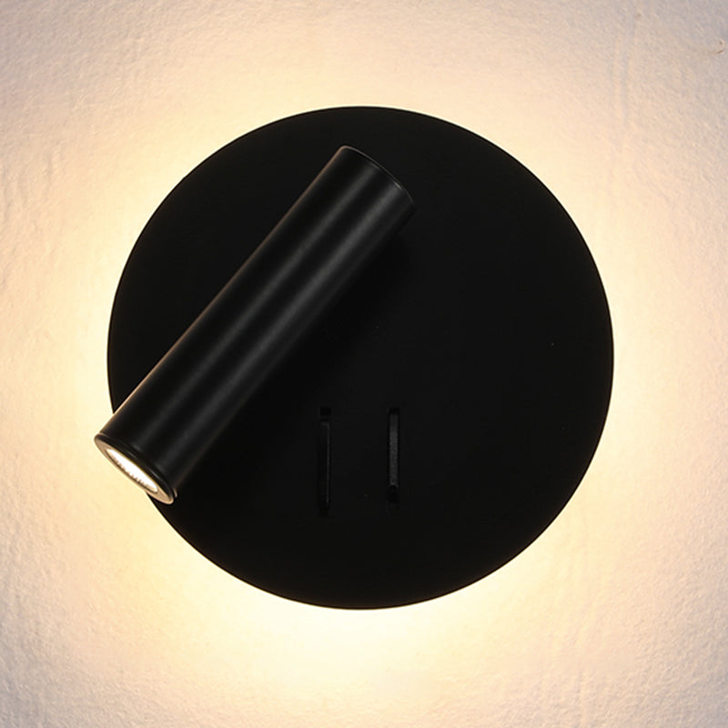 Modern Style Aluminum Wall Mount Lamp Bedroom Bedroom Wall Lighting Fixture with 1 Spotlight