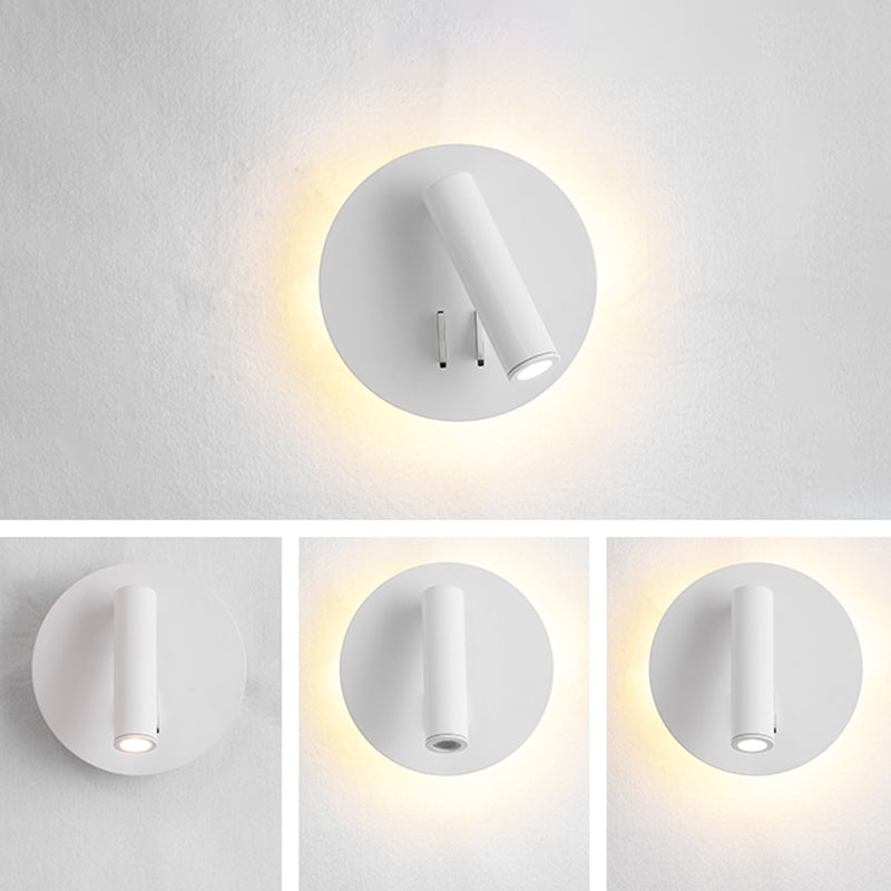 Modern Style Aluminum Wall Mount Lamp Bedroom Bedroom Wall Lighting Fixture with 1 Spotlight