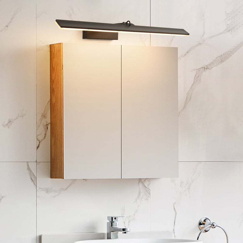 Modern Minimalist Style Ultra-thin Vanity Wall Light Fixtures Aluminum Wall Mounted Vanity Lights for Bathroom