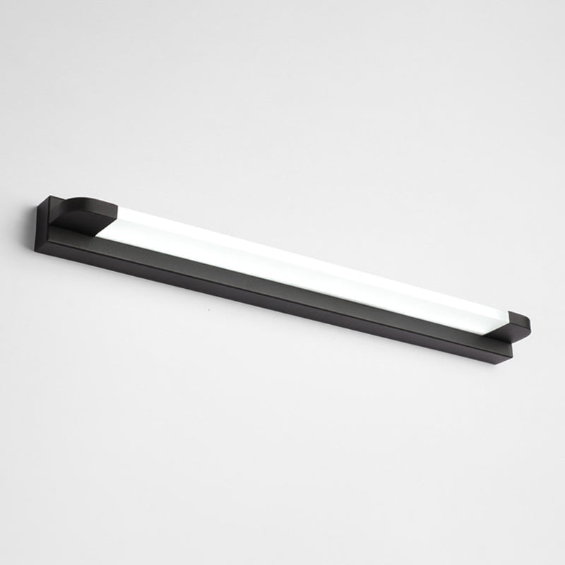 Linear Wall Mounted Mirror Front Modern Minimalist Style Acrylic Vanity Wall Light Fixtures