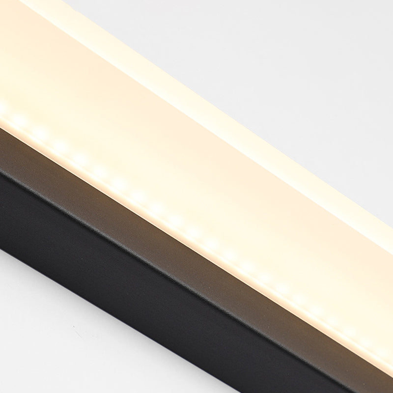 Linear Wall Mounted Mirror Front Modern Minimalist Style Acrylic Vanity Wall Light Fixtures