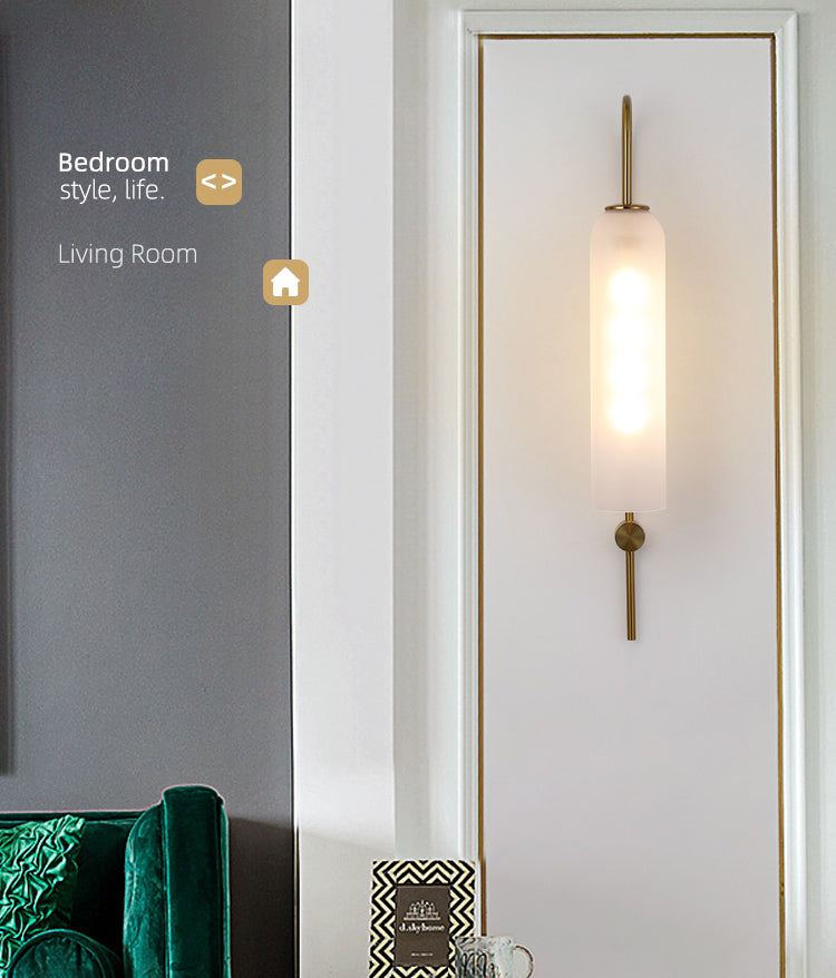 1 luminaire en verre mural lumineux