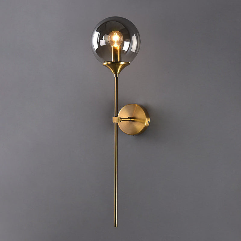 1 luminaire en verre mural clair