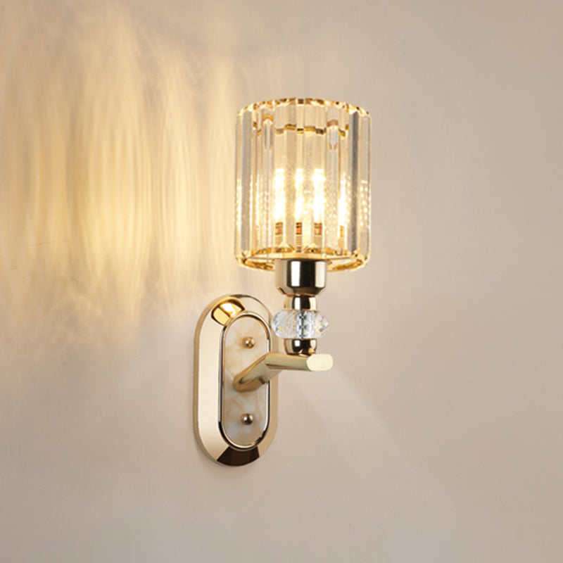 Éclairage mural en verre transparent contemporain