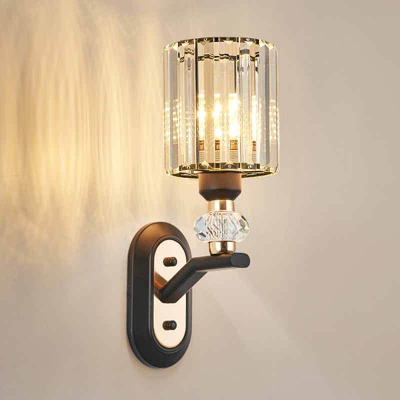 Éclairage mural en verre transparent contemporain