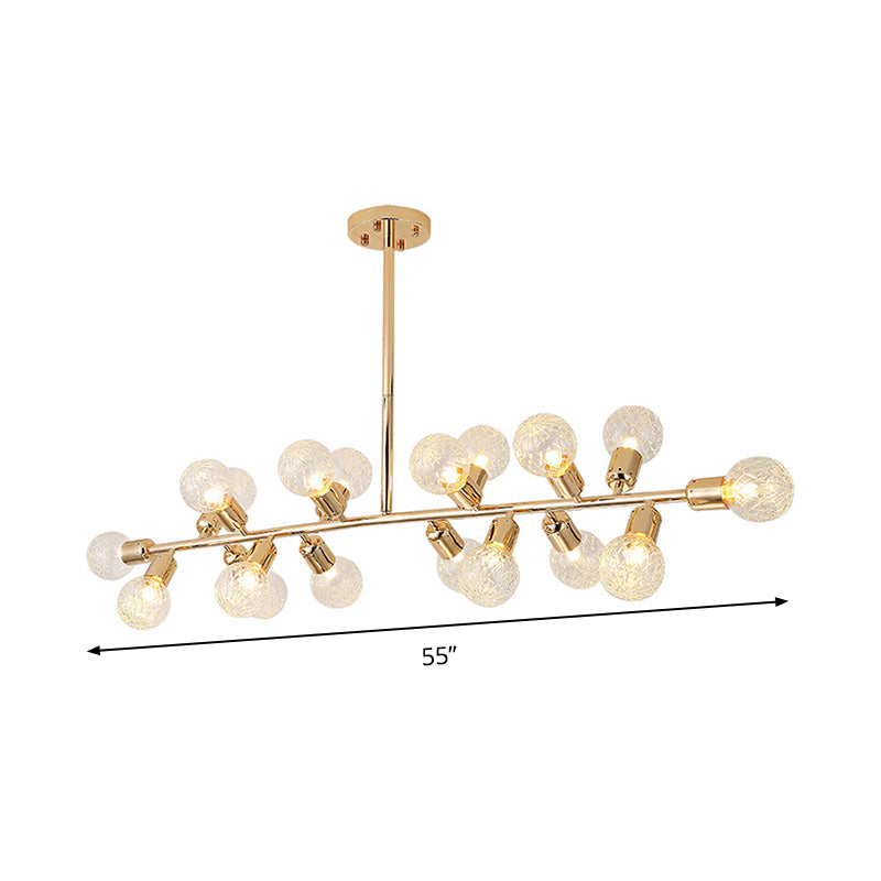 Éclairage d'île LED linéaire or Gol
