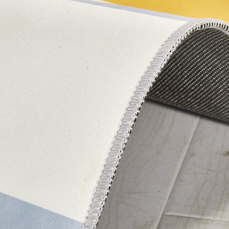 Individuality Graphic Pattern Area Rug Multicolored Modern Trendy Rug Polyester Anti-Slip Backing Carpet for Living Room