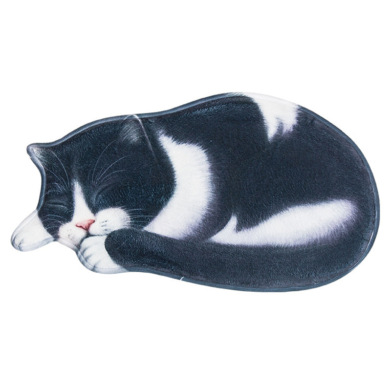 Novelty Color Mixed Cats Print Rug Polyester Comfort Carpet Non-Slip Backing Indoor Rug for Living Room