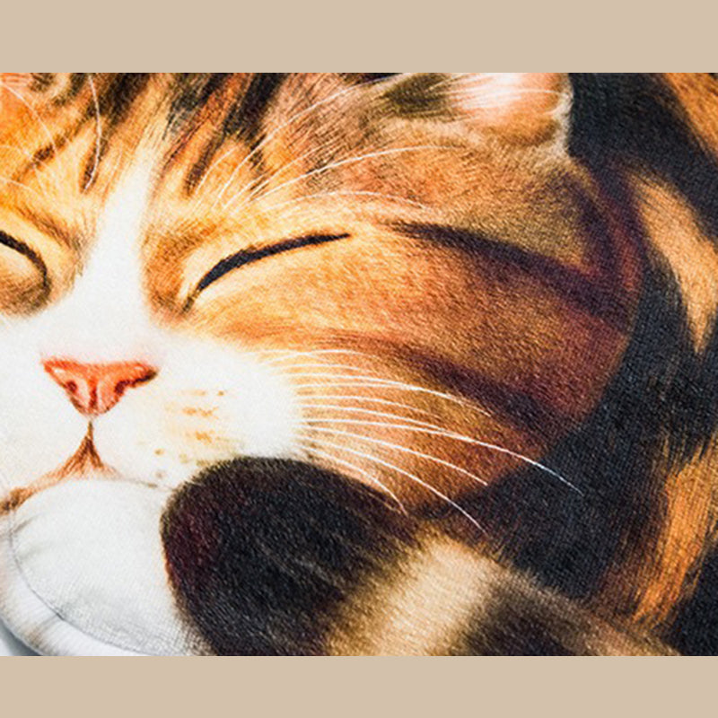 Novelty Color Mixed Cats Print Rug Polyester Comfort Carpet Non-Slip Backing Indoor Rug for Living Room