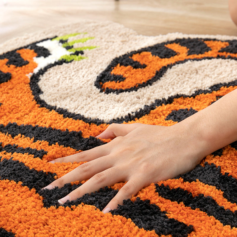 Novelty Color Mixed Modern Area Carpet Polyester Tiger Printing Indoor Rug Easy Care Carpet for Living Room
