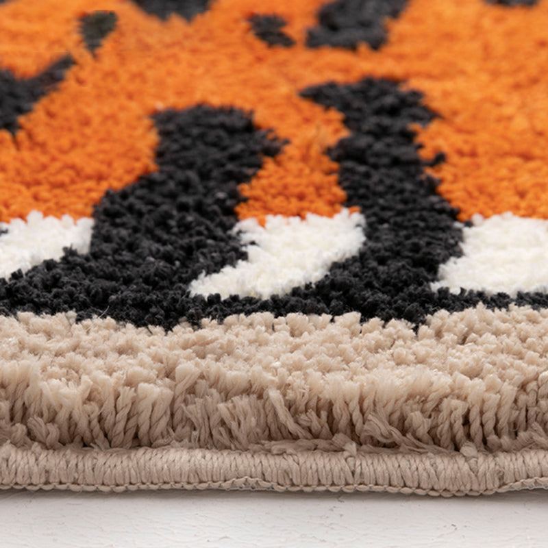 Novelty Color Mixed Modern Area Carpet Polyester Tiger Printing Indoor Rug Easy Care Carpet for Living Room