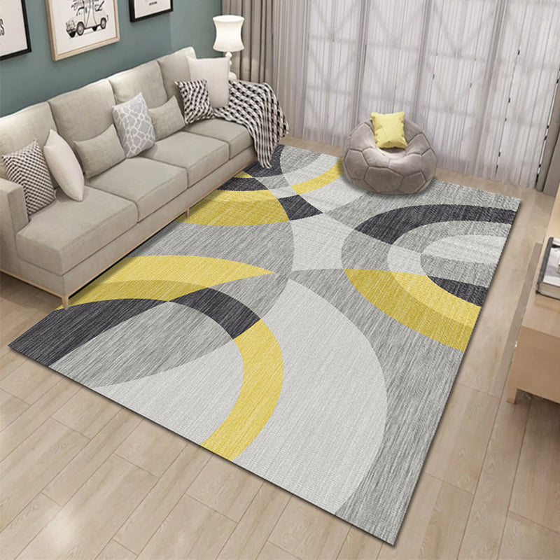 Meerkleurig geometrisch designtapijt Eigentijds decoratief binnentapijt Polyester antislip tapijt voor huisdecoratie