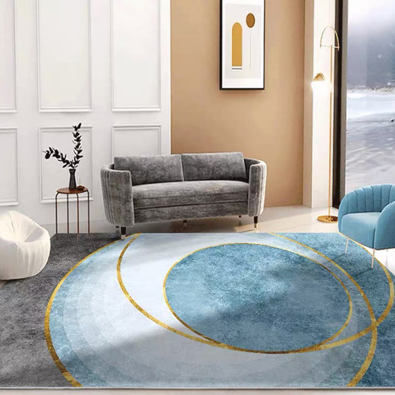 Tapis de conception graphique multicolore tapis de support antidérapant polyester moderne à la mode