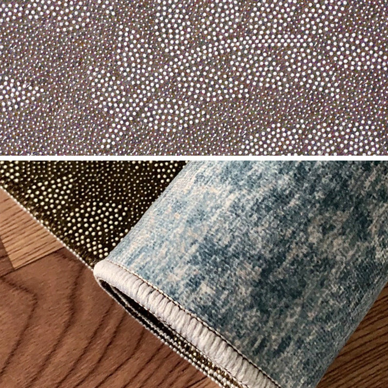 Dekorativer Teppich mit geometrischem Design, mehrfarbig, moderner Polyester-Teppich, rutschfester Teppich für die Heimdekoration