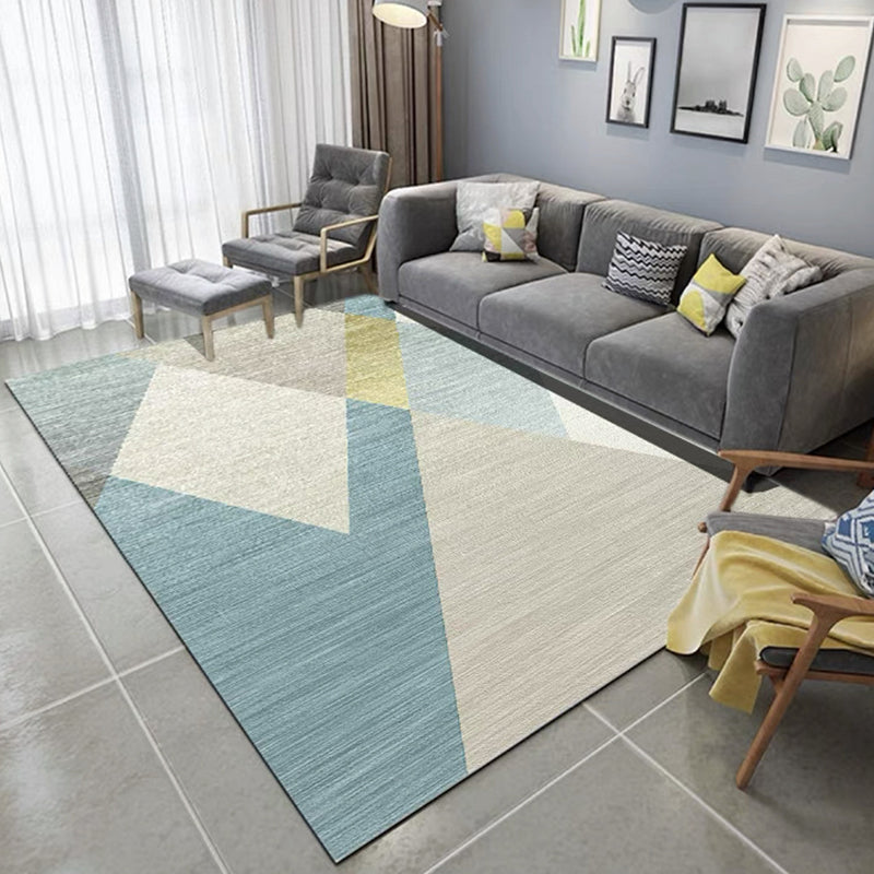 Funky Contemporary Area Rug Creative Graphic Pattern Area Carpet Polyester Stain Resistant Indoor Carpet for Home Decor
