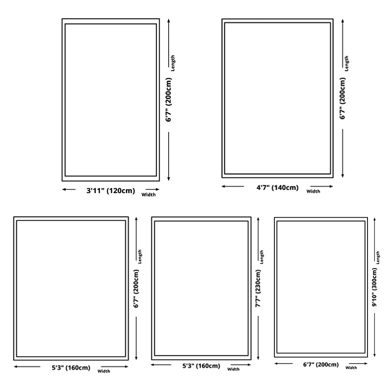 Individuality Geometry Pattern Rug Contemporary Trendy Rectangle Carpet Polyester Friendly Washable Rug for Home Decoration