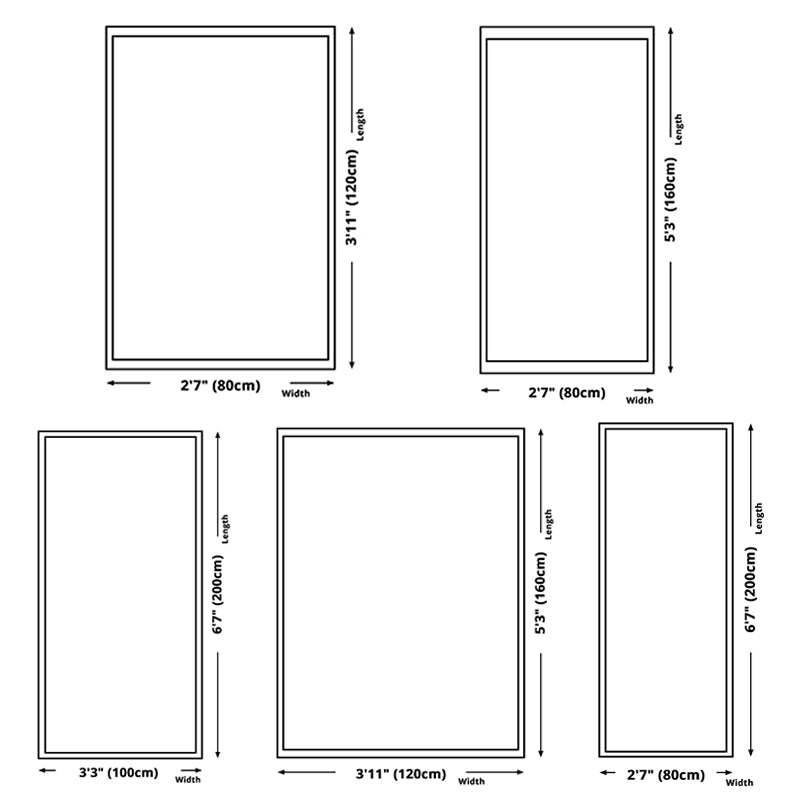 Trendy Contemporary Indoor Rug Simplicity Geometry Design Polyester Carpet Rectangle Friendly Washable Rug for Living Room