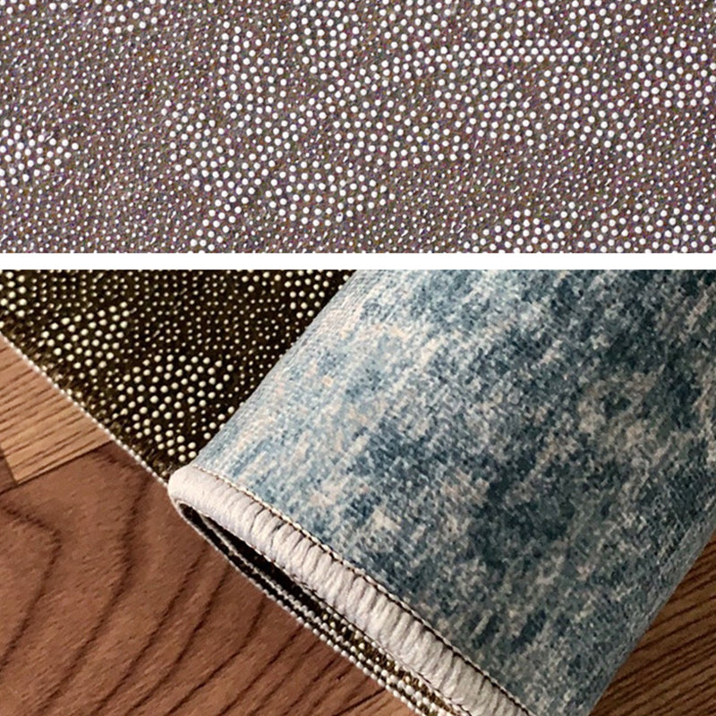 Funky Geometric Design Rectangle Rug Creative Contemporary Polyester Rug Friendly Washable Area Carpet for Living Room