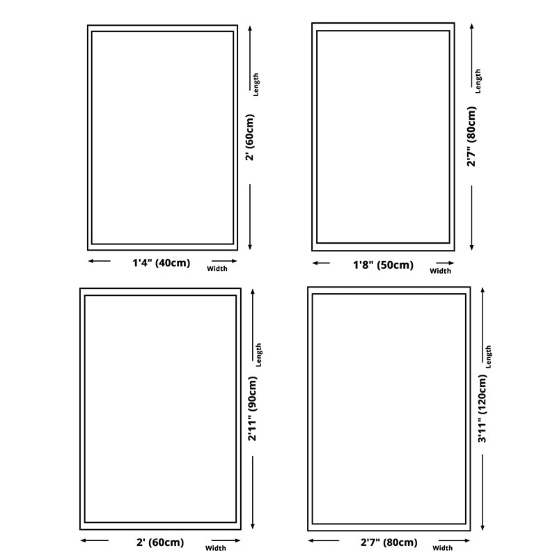 White Tone Simple Area Carpet Polyester Geometric Print Indoor Rug Anti-Slip Backing Carpet for Living Room