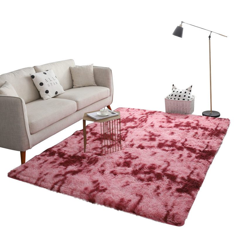 Mehrfarbiger moderner Bereich Teppich Polyester Krawatten-Dye-Effekt Innenteppich Easy Care Teppich für Wohnkultur