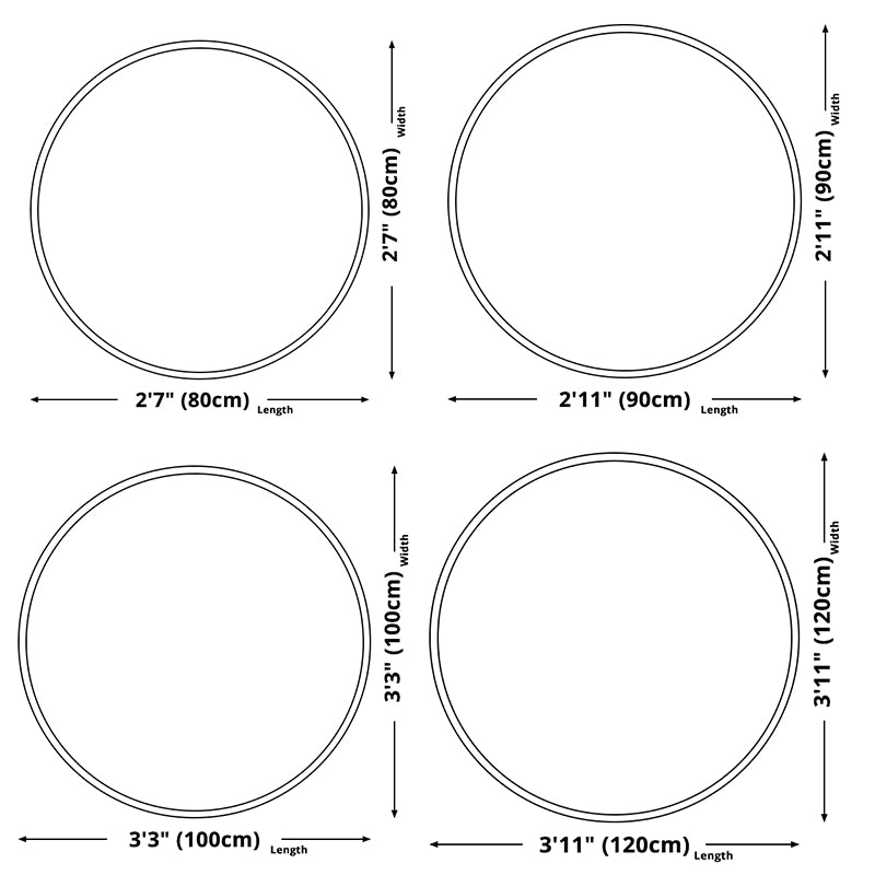 Individuality Moderner Innenteppich kreativer Geometrie gedruckter Teppich rund Polyester Waschbar für die Heimdekoration