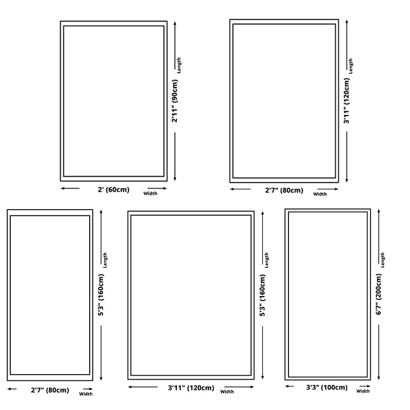 Funky Geometry Pattern Area Rug Modern Distinctive Rectangle Carpet Polyester Stain Resistant Carpet for Home Decor