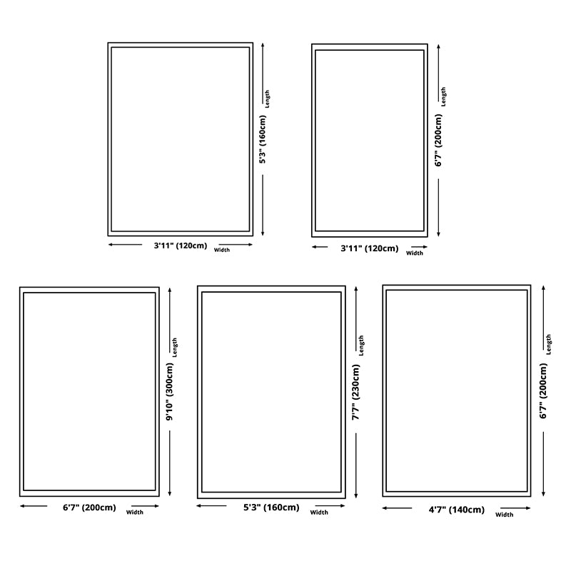 Multicolor Simplicity Area Rug Polyester Tie-Dye Effect Rug Non-Slip Backing Indoor Rug for Living Room