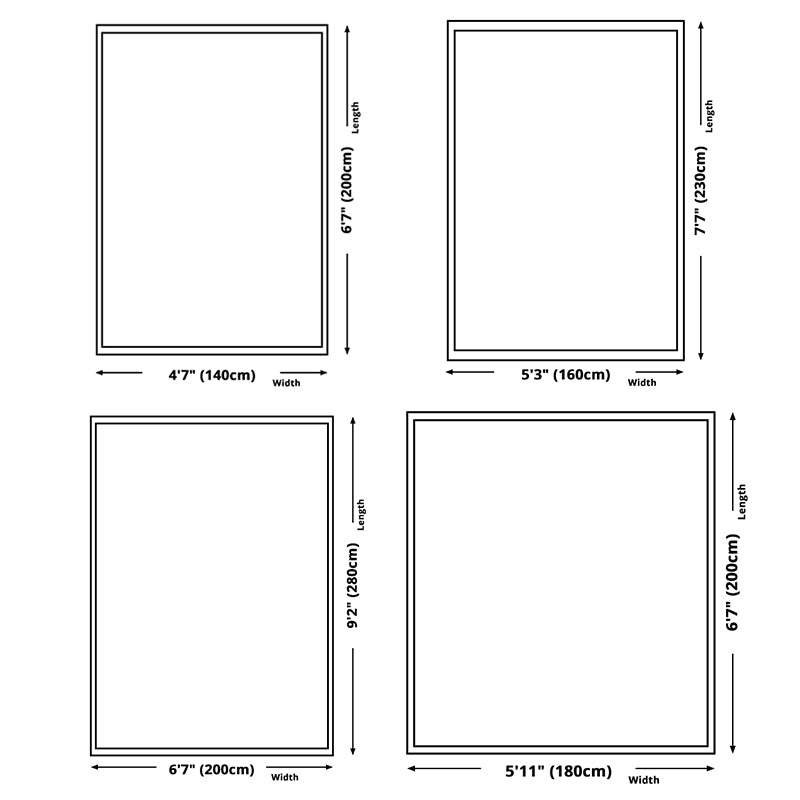 Aesthetic Simplicity Contemporary Rug Trendy Geometric Pattern Rug Polyester Friendly Washable Carpet for Living Room