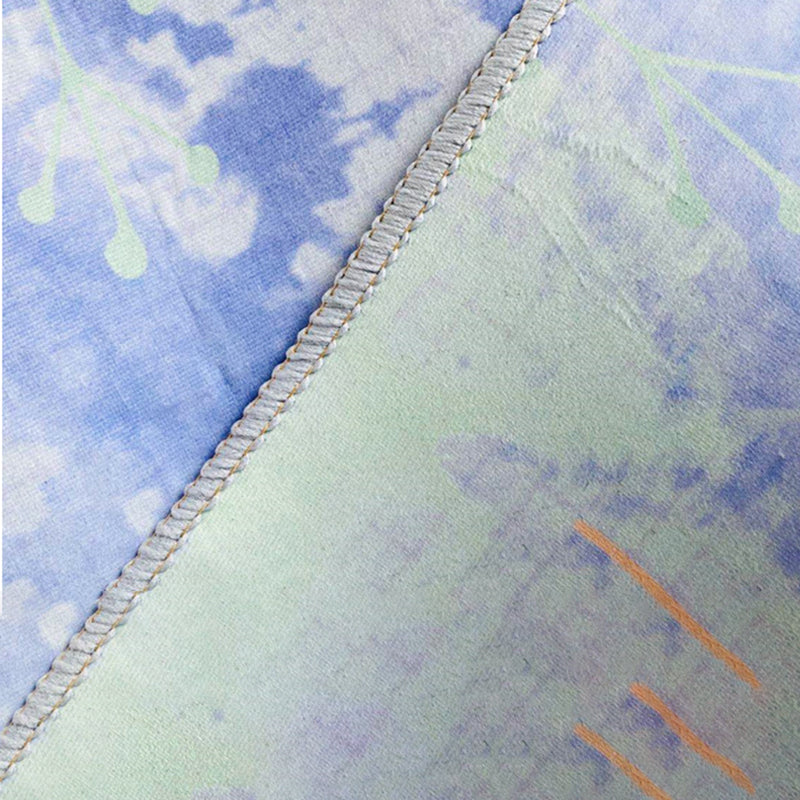 Tapis de motif graphique asymétrique moderne Tapis de support de zone de polyester à la mode foncé