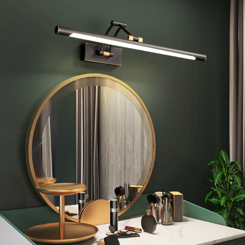 Modern Adjustable Vanity Sconce Lights Acrylic 1-Light Wall Lighting Fixture for Bathroom