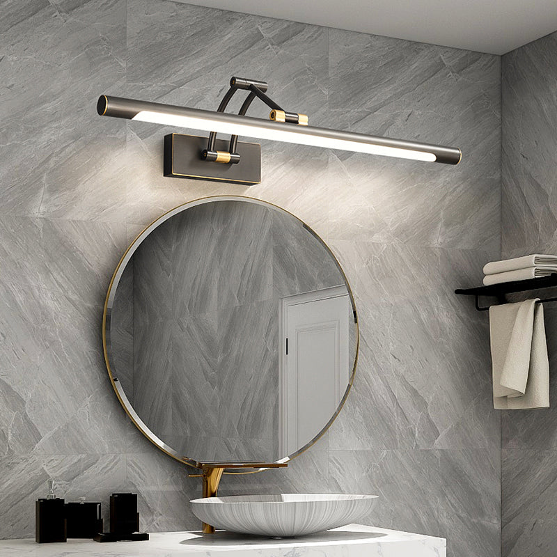 Modern Adjustable Vanity Sconce Lights Acrylic 1-Light Wall Lighting Fixture for Bathroom