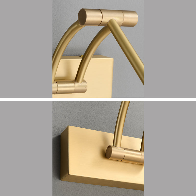 Modern Adjustable Vanity Sconce Lights Acrylic 1-Light Wall Lighting Fixture for Bathroom