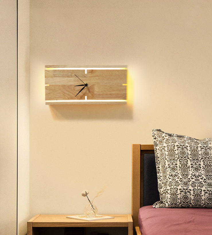 Modern Clock Wall Lighting Study Study Study Study Light Funce in beige