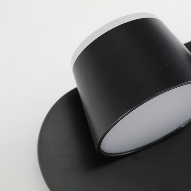 New Modern Aluminum 1-Light Wall Mount Lamp Adjustable Round Wall Sconce for Bedroom