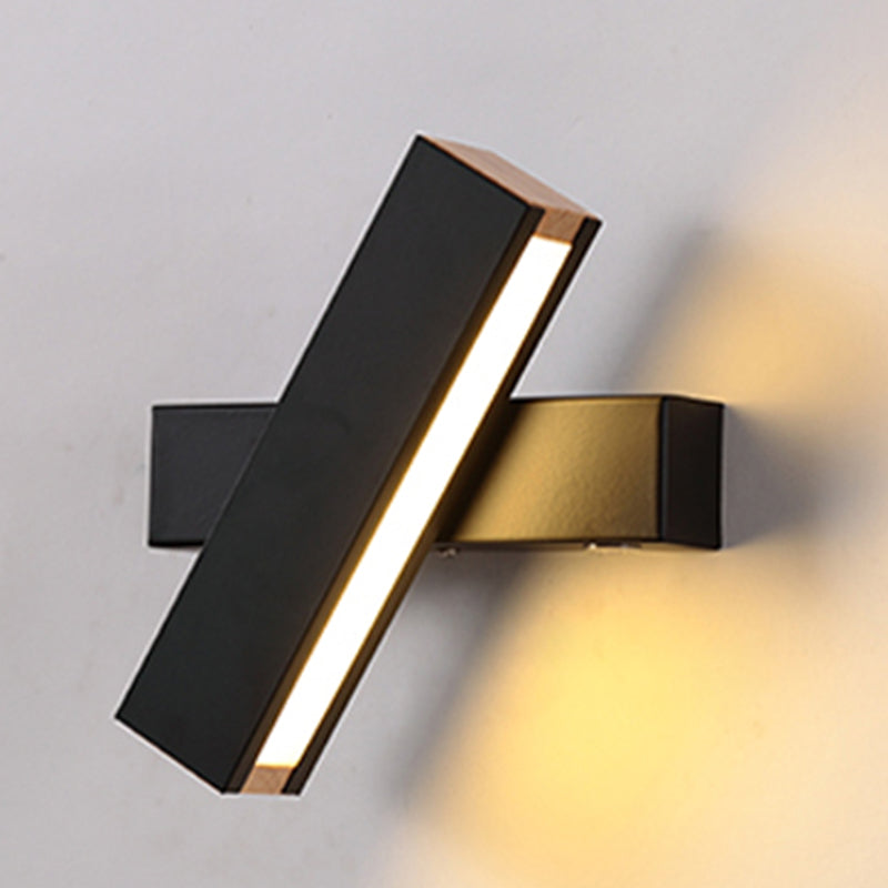 New Modern Wood Wall Lighting Fixture Adjustable Linear Wall Mount Lamp for Living Room