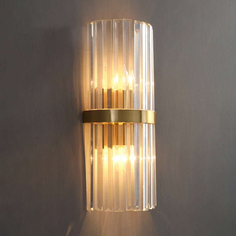 Lámparas de pared de luz de luz de 2 luces de media sombra contemporánea para sala de estar para sala de estar