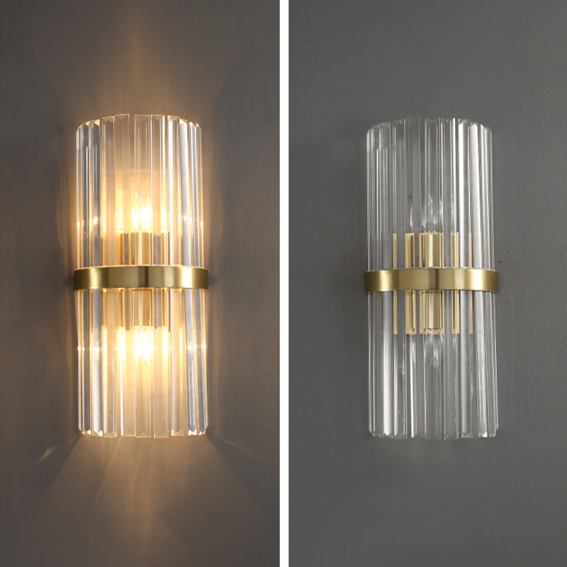 Lámparas de pared de luz de luz de 2 luces de media sombra contemporánea para sala de estar para sala de estar