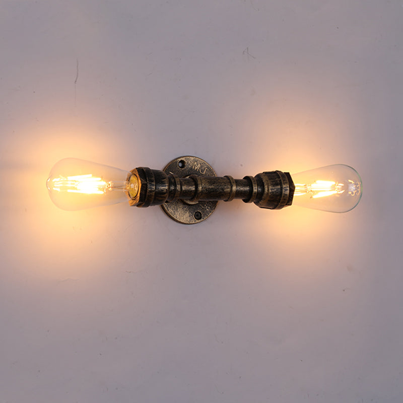 Industrielle Leitungsschatten-Wandmontage licht schmiedeeiseisernder Wandleuchte für Bar