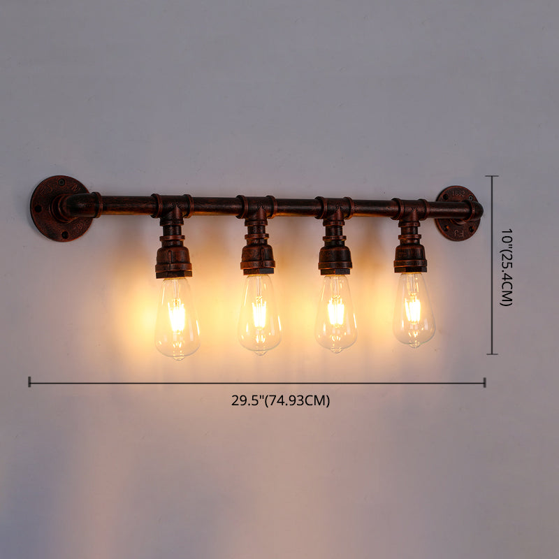 Industrielle Leitungsschatten-Wandmontage licht schmiedeeiseisernder Wandleuchte für Bar