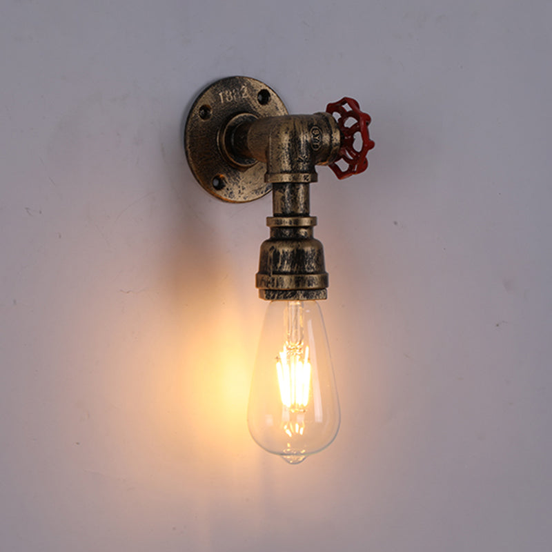 Industrielle Leitungsschatten-Wandmontage licht schmiedeeiseisernder Wandleuchte für Bar