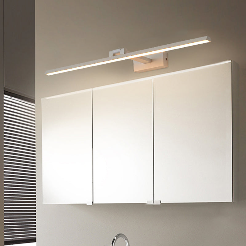 Moderne minimalistische stijl lineaire wandbevestiging verlichtingsarmatuur aluminium wand gemonteerde ijdelheid lichten voor badkamer