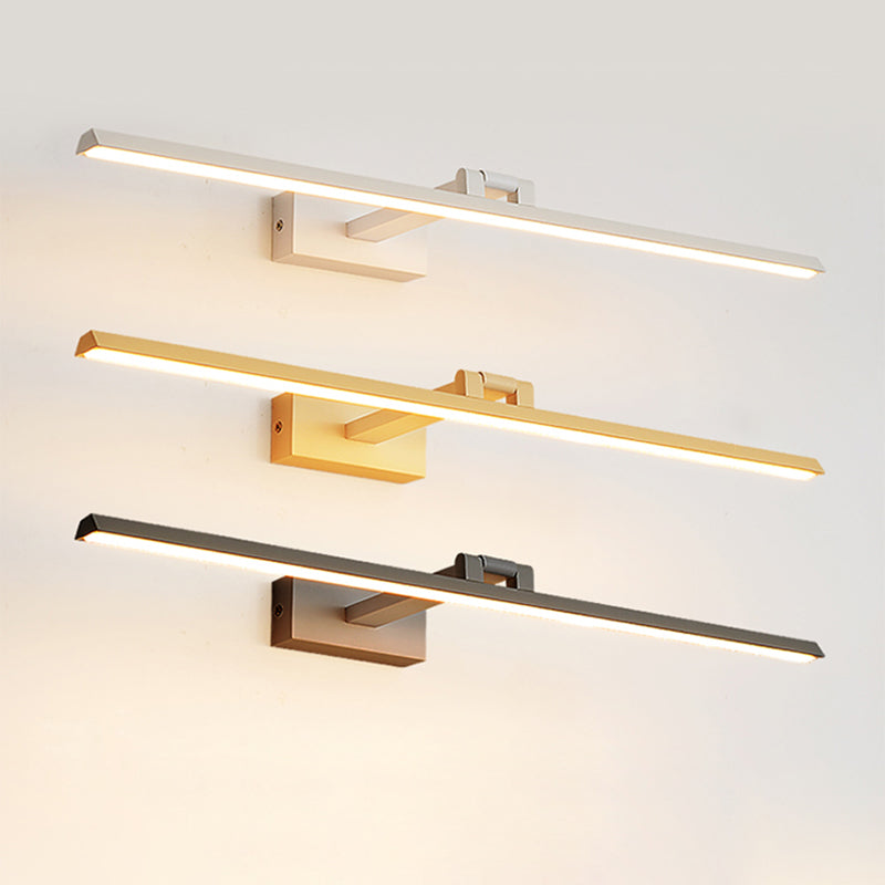 Moderne minimalistische stijl lineaire wandbevestiging verlichtingsarmatuur aluminium wand gemonteerde ijdelheid lichten voor badkamer