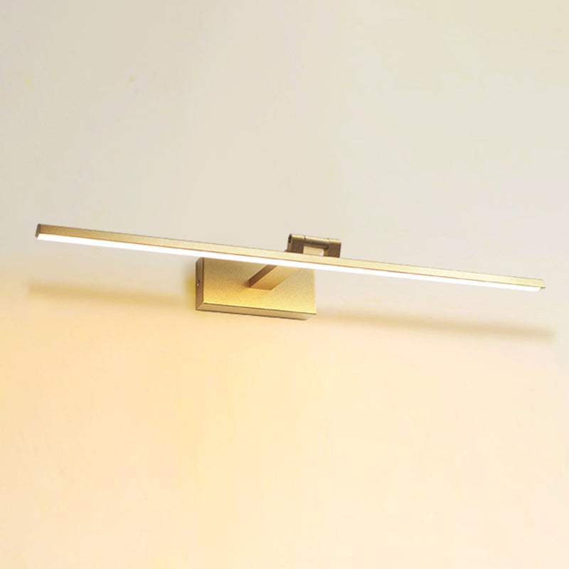 Moderne minimalistische stijl lineaire wandbevestiging verlichtingsarmatuur aluminium wand gemonteerde ijdelheid lichten voor badkamer