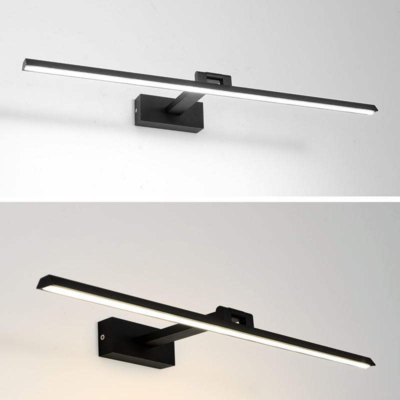 Moderne minimalistische stijl lineaire wandbevestiging verlichtingsarmatuur aluminium wand gemonteerde ijdelheid lichten voor badkamer