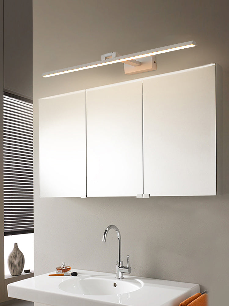 Moderne minimalistische stijl lineaire wandbevestiging verlichtingsarmatuur aluminium wand gemonteerde ijdelheid lichten voor badkamer