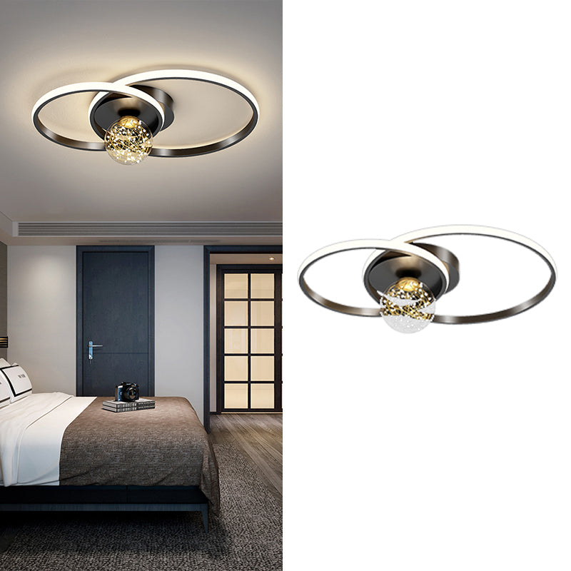 Lámpara de techo de montaje empotrado circular de estilo minimalista moderno Luces de techo de montaje empotrado de metal