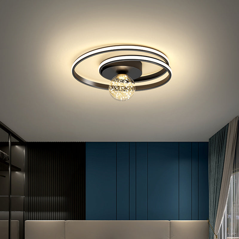 Lámpara de techo de montaje empotrado circular de estilo minimalista moderno Luces de techo de montaje empotrado de metal